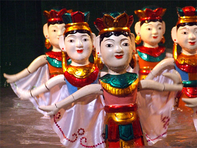 Múa rối ao làng mạc với thông điệp đảm bảo an toàn thiên nhiên Múa rối ao làng với thông điệp bảo vệ thiên nhiên